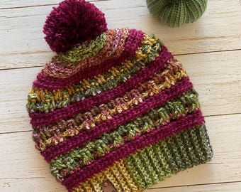 Crochet Beanie, Fall Hat, Crochet fall hat, Fall crochet hat, fall beanie, beanie, autumn, fall, fall colors