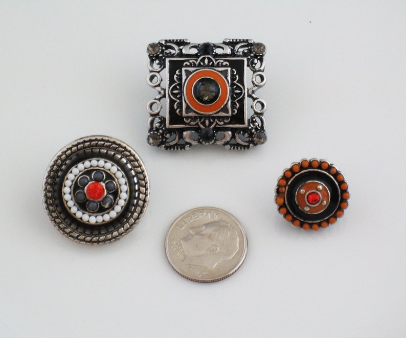 Lapel Pins Hand Enameled Art Deco Lapel Pin Trio LP510 With Etsy