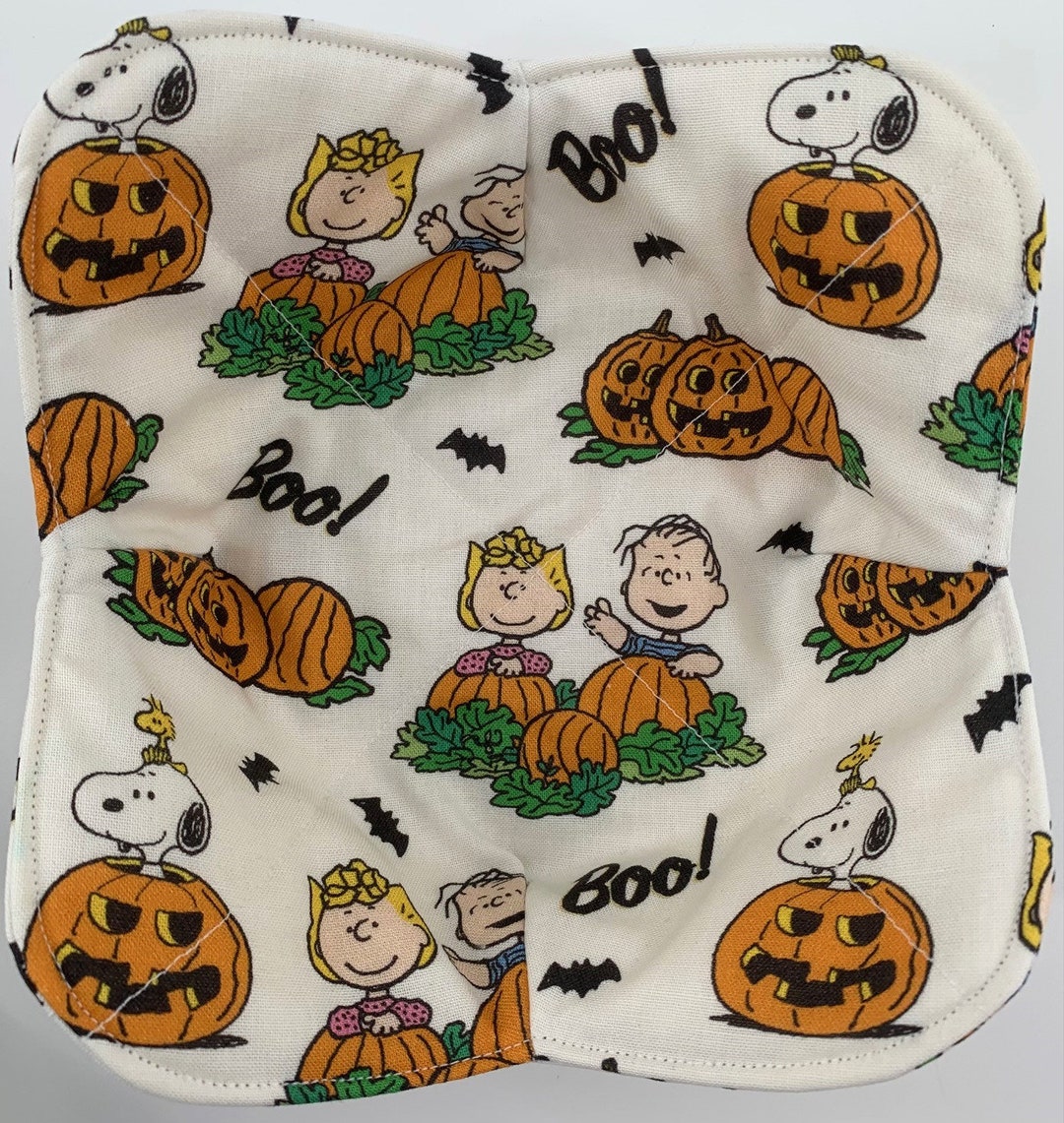 Peanuts Snoopy Linus and Sally Pumpkin Patch Bowl Koozie Etsy