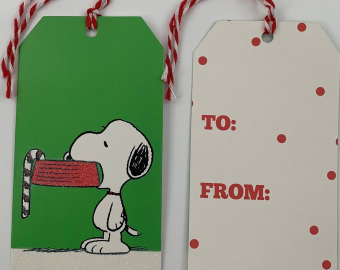 Peanuts Snoopy Gift Tags Etsy
