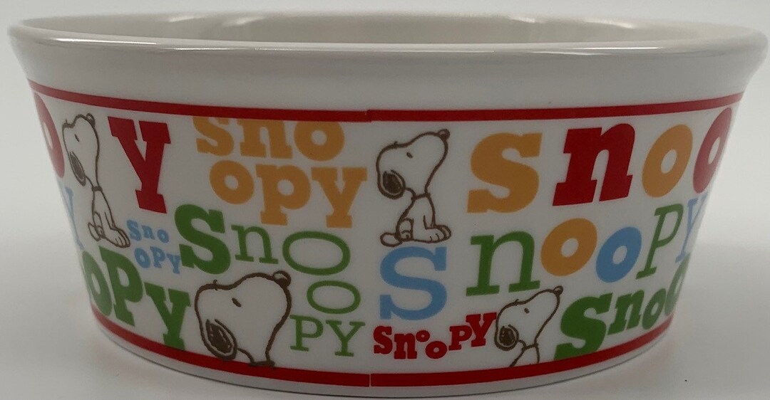 Peanuts Snoopy Pet Bowl - Etsy