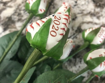 Personalized Sports Long Stem Roses