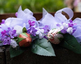Softball Bud Rose Wrist Corsage