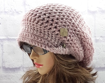 Newsboy Cap Women, Bakerboy Hat, Beanie with Brim, Brimmed Hat, Winter Hat Women, Alpaca Beanie, Toque Women, Beanies for Women, Adult Hats