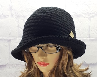 Womens Brimmed Hat, Cloche Panama, Bucket Style, Hats for Women, Crochet Adult Hats, Handmade Accessories, Gift Ideas