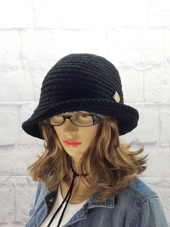 Womens Brimmed Hat, Cloche Panama, Bucket Style, Hats for  display picture 3