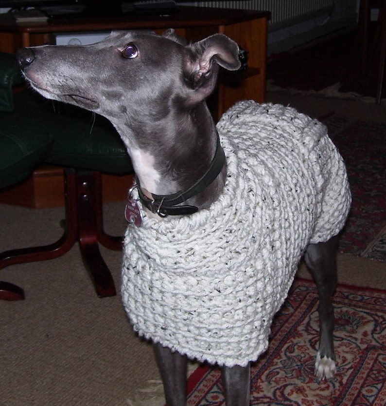 Whippet Sweater Pullover for Dog Handmade Dog Coat Crochet Etsy