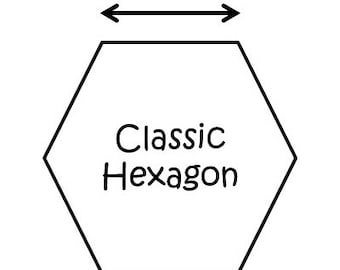 ENGLISH PAPER PIECING - Pre cut Paper shapes for patchwork Hexagon, Honeycomb, Triangle, Clamshell, Applecore, Pentagon,Diamond