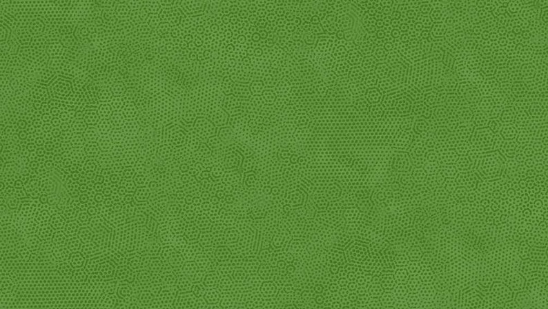 Makower Andover - DIMPLES - Honeycomb-tonal blender (Begränsat antal färger kvar) 100 % bomullstyg för lapptäcke per halvmeter (0,5 m) G33 Green