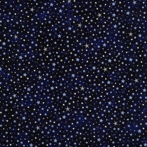 Nutex - Solar System - STARS -  89690 102 100% Cotton Patchwork Quilting Fabric  (per 0.5m)