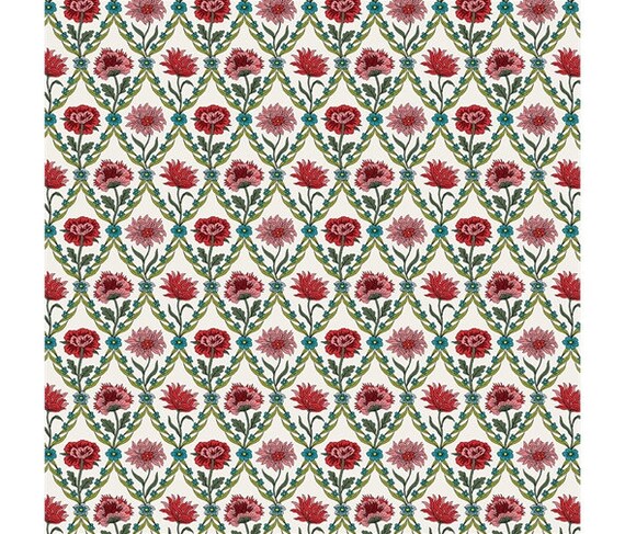 Grey 100/% Cotton Patchwork Fabric Liberty The Summerhouse Collection Pink