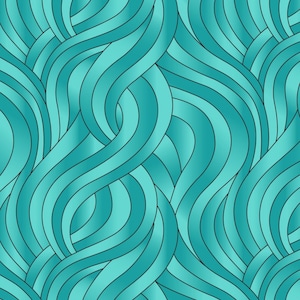 LEWIS & IRENE - Reflecties - Licht turquoise wervelingen - A512.1 100% katoenen patchwork-quiltstof per halve meter (0,5 m)