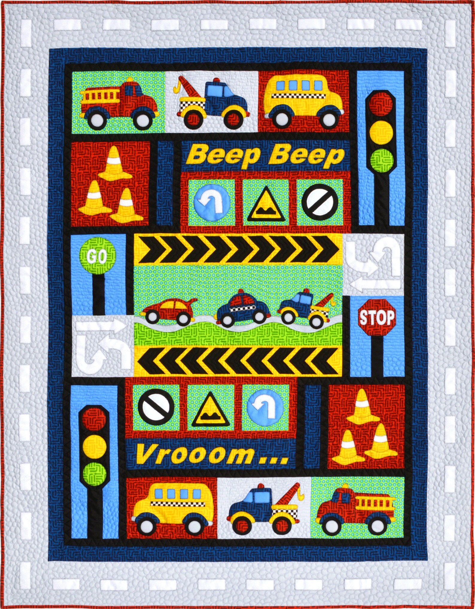 TRAFFIC JAM Quilt Pattern by Kids Quilts Etsy