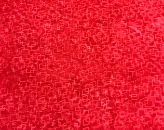 BATIK - SSHH350-11-8A - Scarlet - 100% Cotton Patchwork Quilting Dressmaking Fabric  per half metre (0.5m)