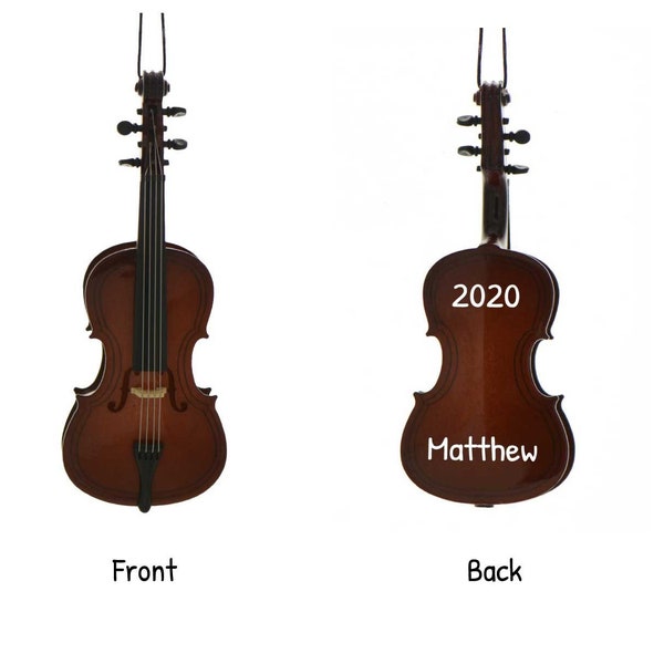 Personalized Cello Christmas Ornament - Musical Instrument Ornaments, Violin Ornament, Music Recital Gifts, Cello Gift, Music Teacher Gifts