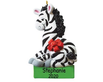 Zebra Ornament . Zoo Animal Collection From Nestled Pines Workshop Wood ...