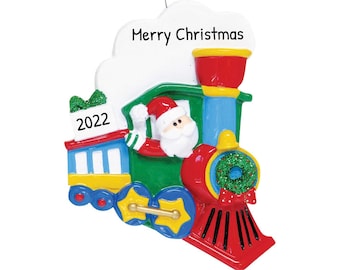 Christmas Train Ornament, Steam Train Ornament, Christmas Tree Decoration, Christmas Ornaments For Kids, Toddler Boy Christmas Gift, Child