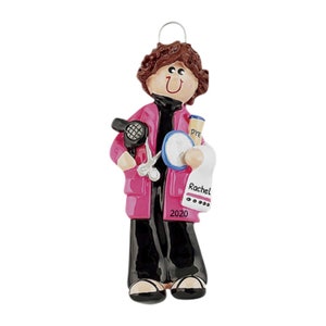 Personalized Hairdresser Ornament 2023 - Hair Stylist Ornaments, Beautician Gifts for Women - Stylist - Free Customization