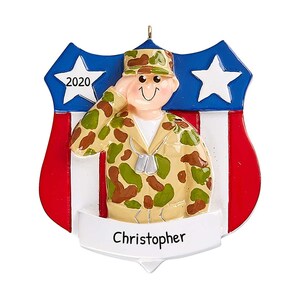Personalized Army Ornament 2024, Army Private Ornament, Marine Patriotic Ornament, Military Ornament, USA Patriotic Ornament, USA Gift