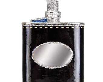 Flask Ornament Bar Tender Ornament Liquor Bottle Ornament Christmas Ornament Christmas Gift