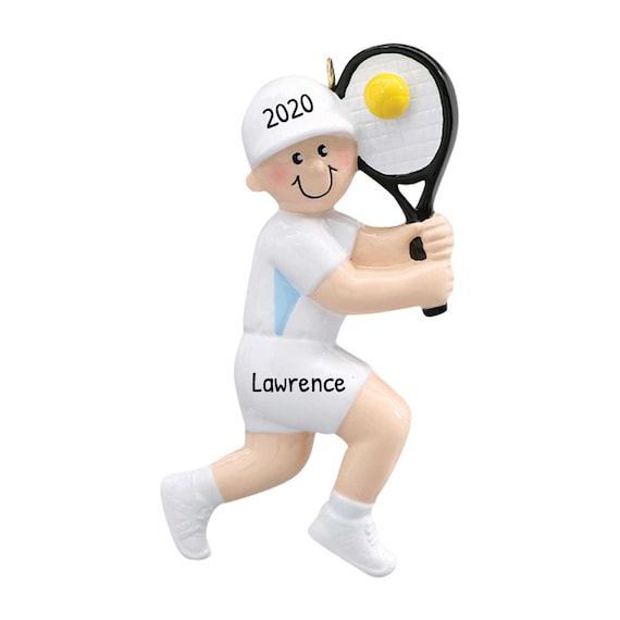 Tennis Girl Christmas Ornament Personalized Tennis Ornament Custom Tennis Boy Ornament,Sports Ornament,Gift for Tennis Players 4.25x2.5