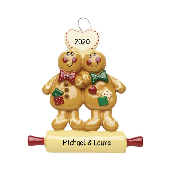 Personalized Christmas Ornaments For Couple, Gingerbread Cookie Ornament, Couple Baking Ornament, Gingerbread Decor, Holiday Gift Ornament