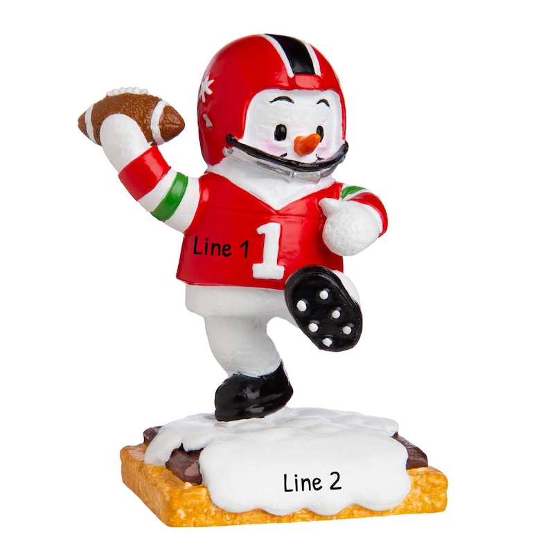 Football Player Gift Personalized Football Ornament Football Team Gifts Coach Custom Name Football Ornament Football Christmas Ornament