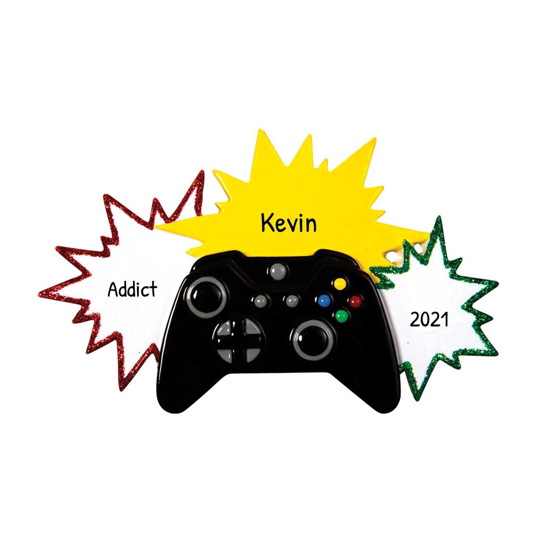 Personalized Video Game Ornament Video Game Controller Etsy