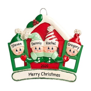 Personalized Family Ornament 2023 - Family New House Ornaments 2023 Family of 4 First House Ornament - Free Customization