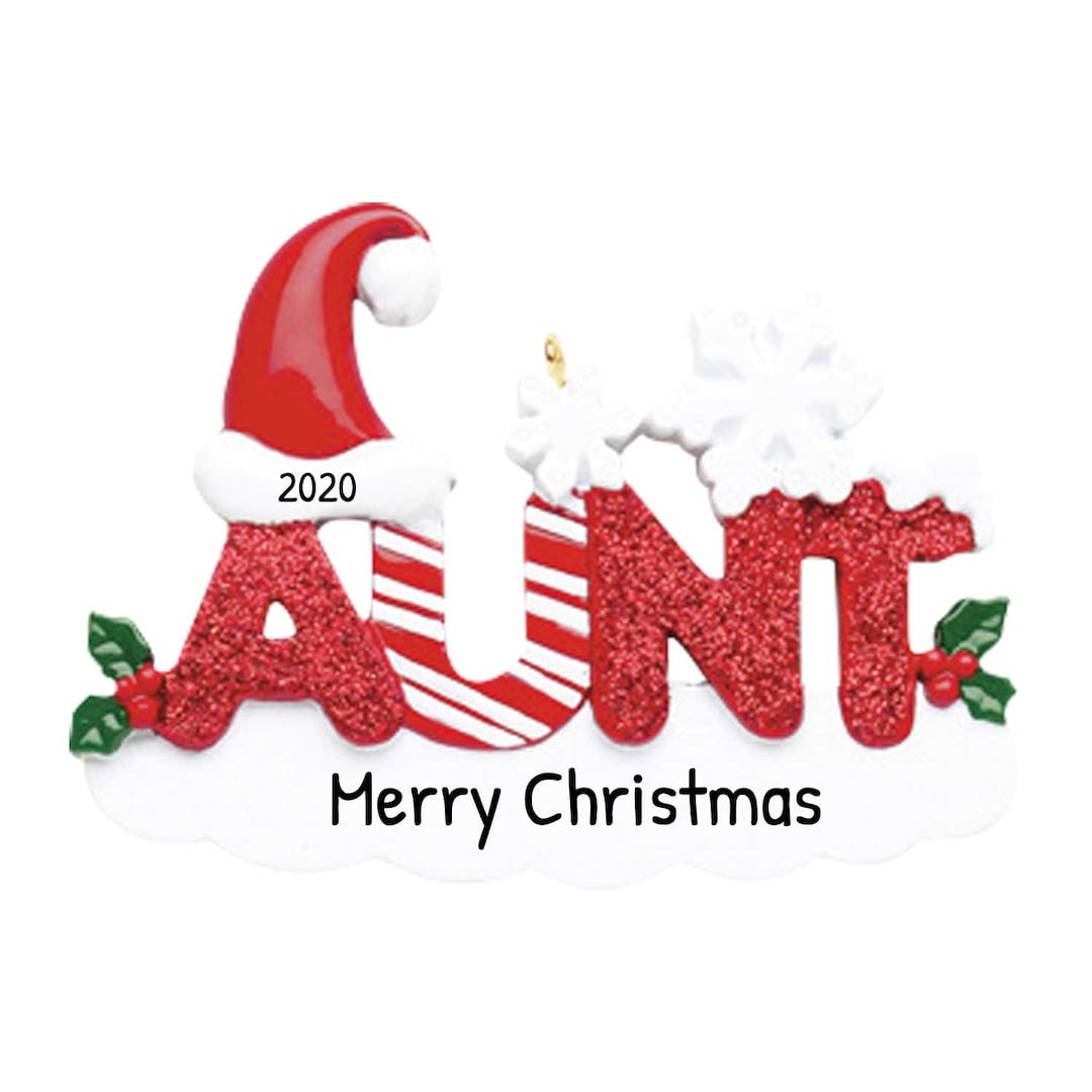Personalized Best Aunt Ornament - Best Aunt Ornaments for Aunt ...