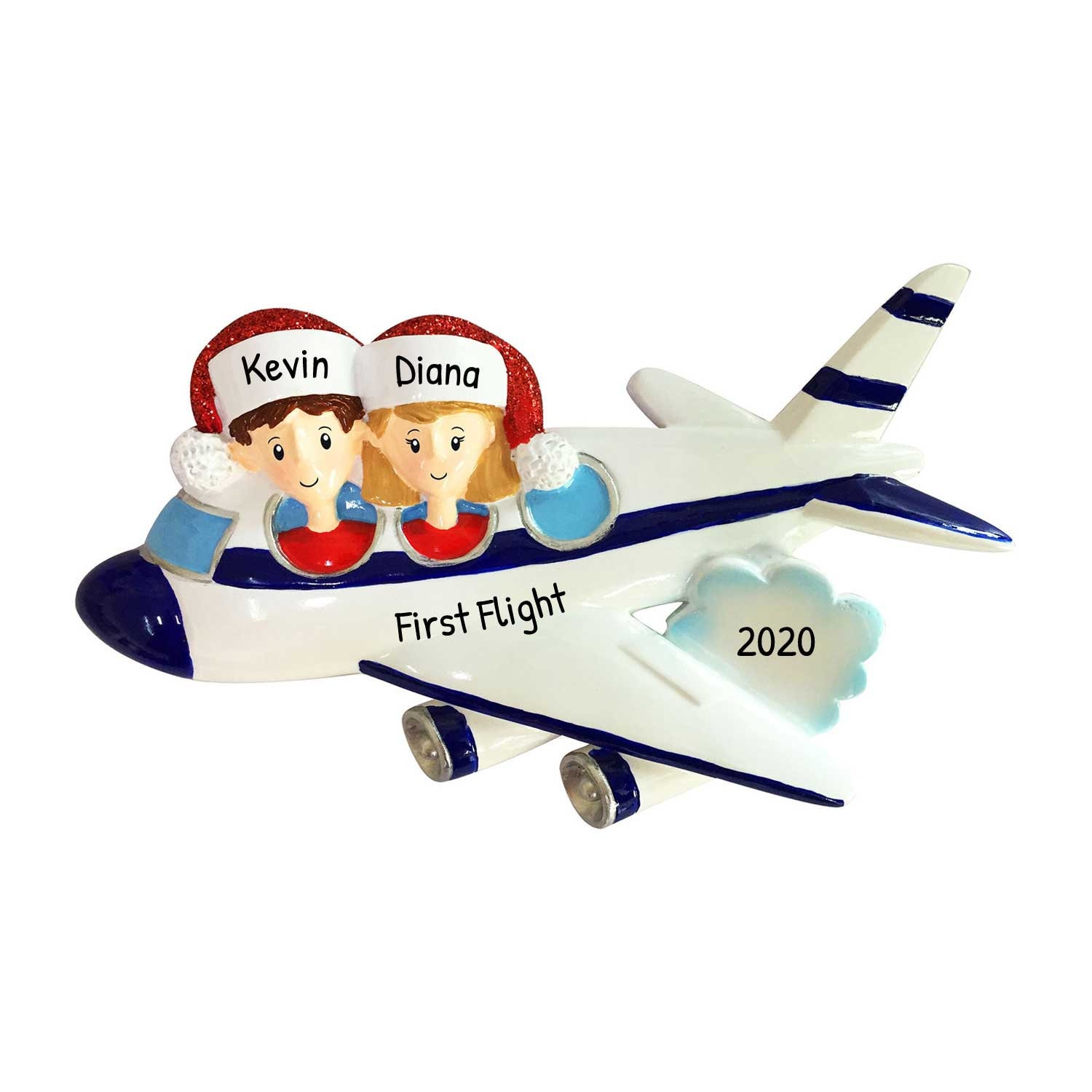 Personalized First Christmas Together Ornament 2023 - Vacation Couples Christmas Ornament for Couple 2023 - Free Customization with Gift Box
