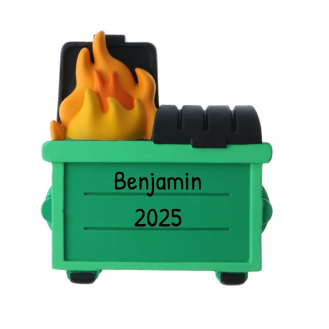 CroBlissful 100 Set Dumpster Desk Resin Fire Accessories Gifts Bulk, Thank You Mini Dumpster Ornament Bulk Emotional Support Appreciation