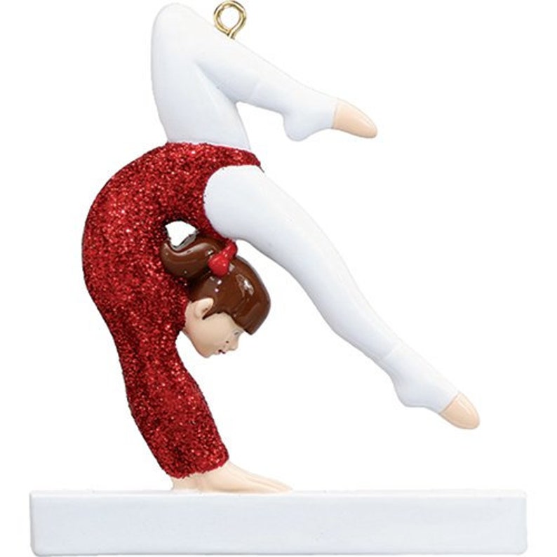 Personalized Gymnastics Ornament Gymnast Christmas Ornament Etsy