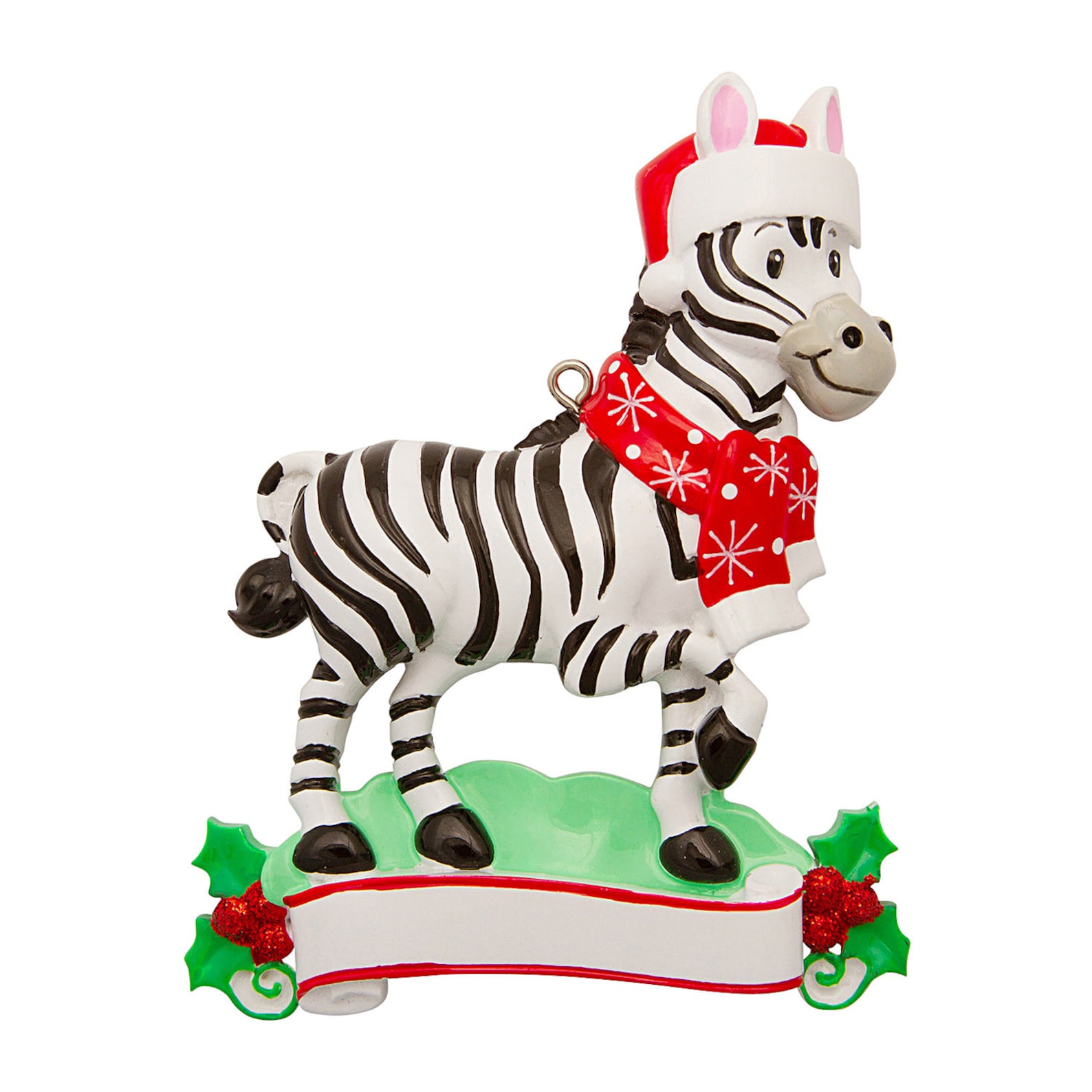 Personalized Zebra Zoo Animals Ornament Zoo Christmas Etsy