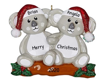 Personalized Christmas Ornaments For Couples - Koala Couple Ornaments Koalas Together Ornaments Couples - Free Customization