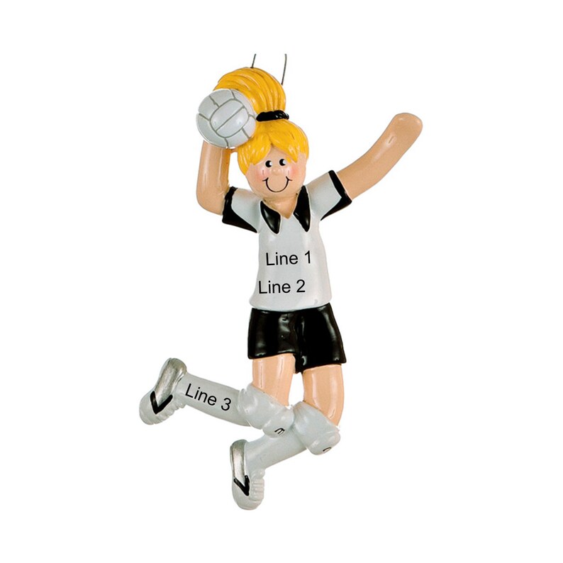 Personalized Volleyball Ornament Volleyball Christmas Etsy