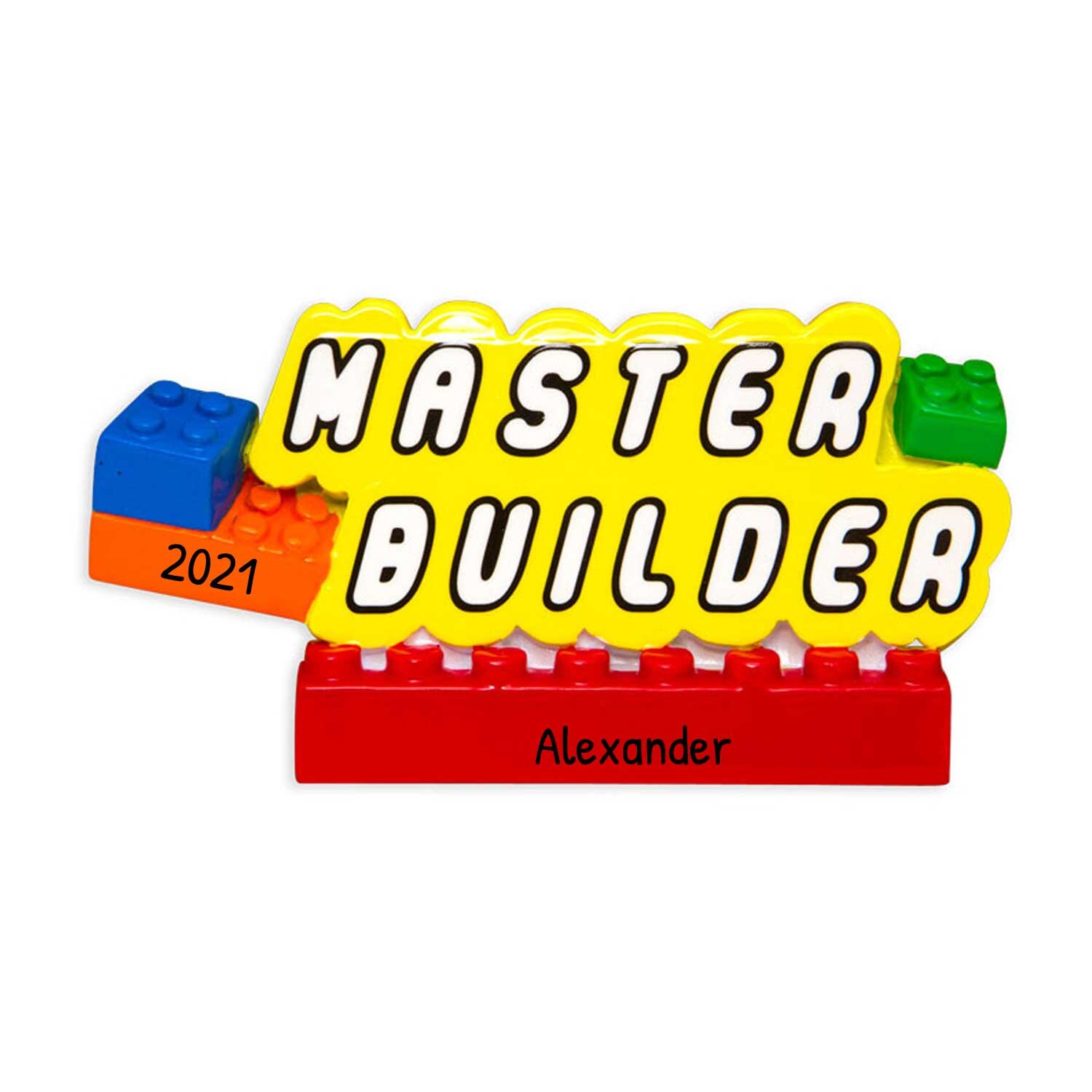 Personalized Master Builder Ornament, Lego Christmas Ornament, Custom…