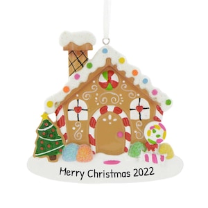 Personalized Gingerbread House Ornaments for Christmas Tree - Gingerbread New House Ornament - House - Free Customization with Gift Box