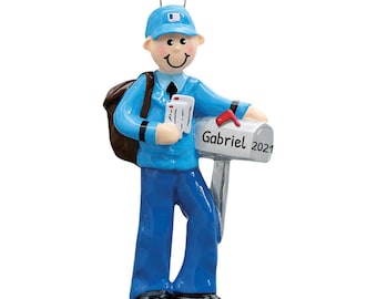 Personalized Mailman Ornament - Mailbox Ornament, Postal Worker Gifts, Mail Carrier Gifts - Mailman - Free Customization