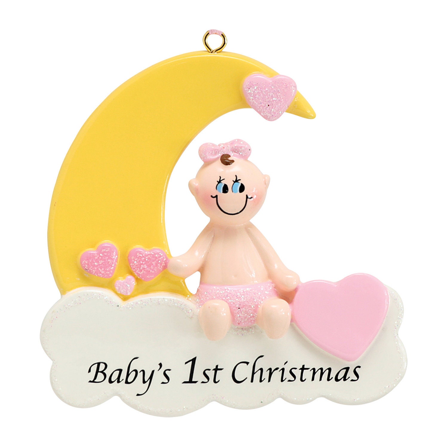 Personalized Babys First Christmas Ornament Baby Girl on Etsy UK