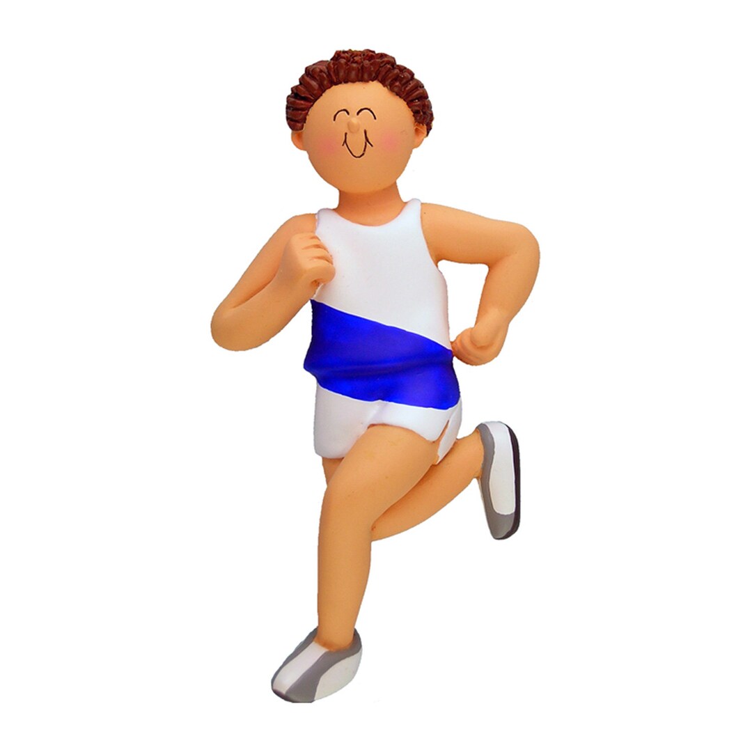 Running Inspired Object Custom Running Ornament, Workout Ornament, Runner Gift, Boy Runner ...