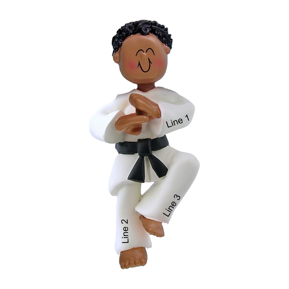 Personalized Karate Boy Ornament African American Karateist Etsy
