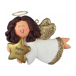 Personalized Angel Ornaments for Christmas Tree - Guardian Angel Gifts, Angel Watching Over You - Free Customization