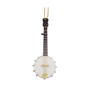 Personalized Banjo Ornament - Musical Instrument Ornament, Music Ornament, Guitar Ornament, Banjo Player Gifts - Free Customization