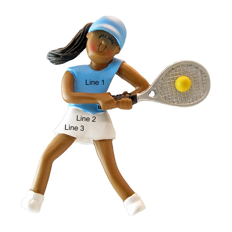 Personalized Tennis Ornament Tennis Girl Christmas Ornament Etsy