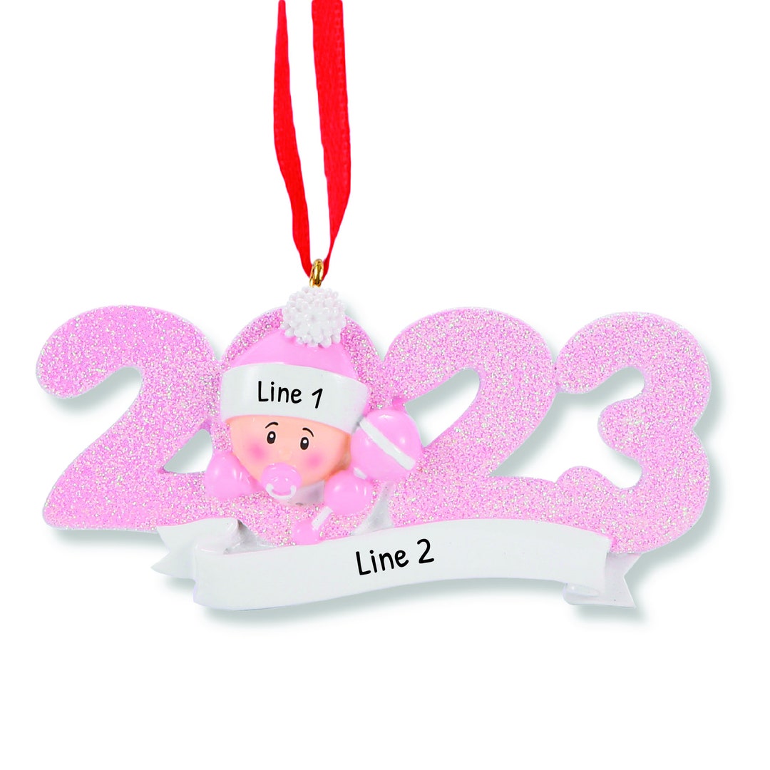 Personalized Baby Ornament, Baby Shower Ornament, Baby Girl Ornament 2024, Custom Ornaments