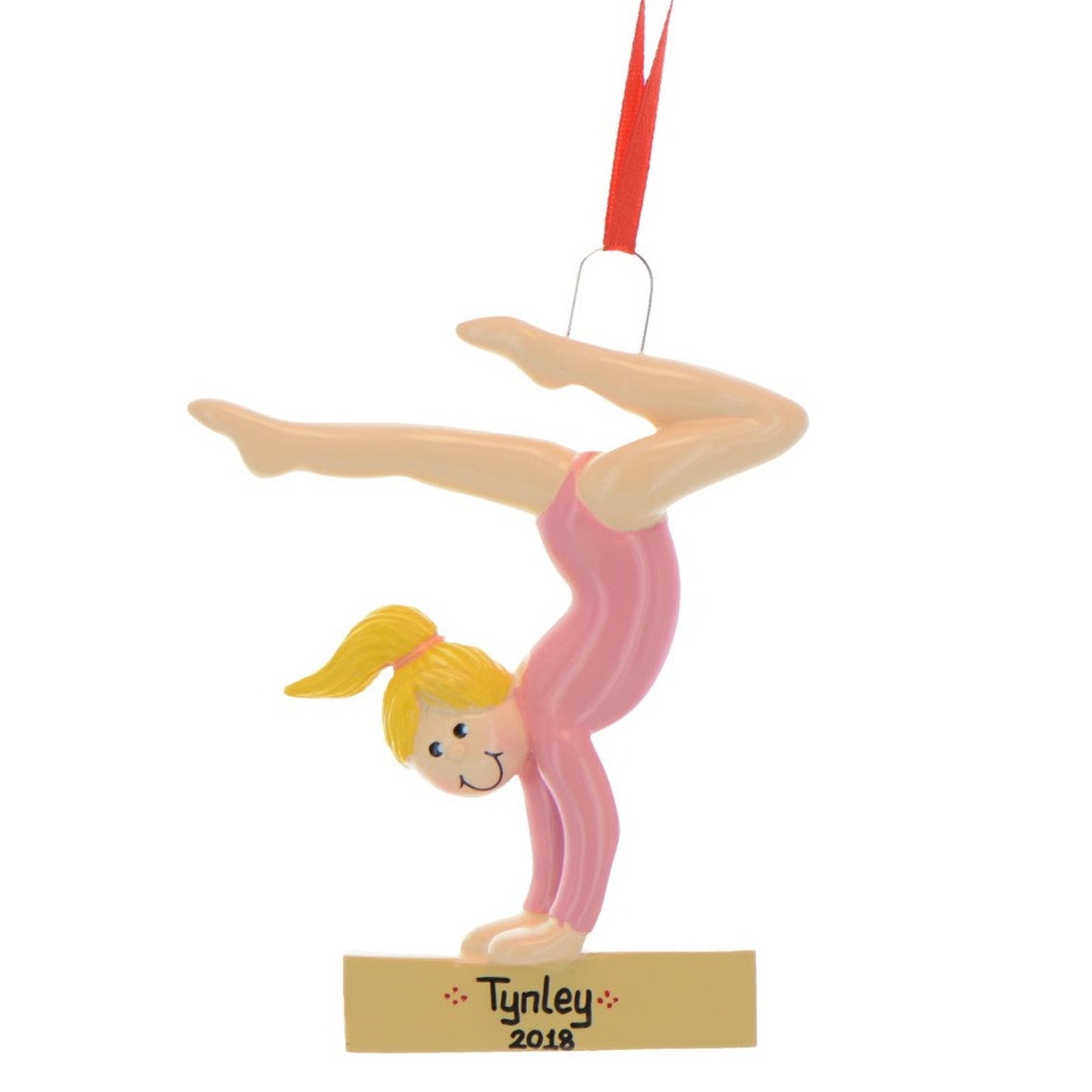 Personalized Gymnastics Ornament Gymnast Christmas Ornament Etsy
