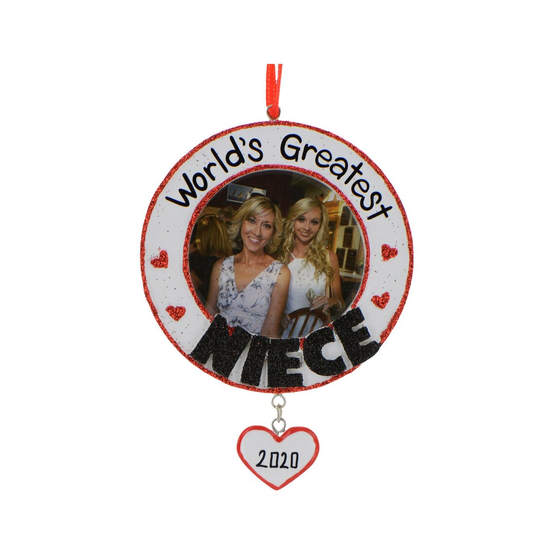 Personalized Niece Picture Frame Christmas Ornament Custom Etsy