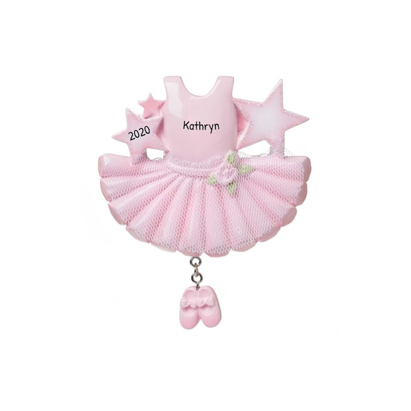 Ballerina Ornament, Personalized Ballet Ornament, Ballet Dance Ornament, Custom Name Ornament, Miniature Ornament, Hanging Ornament