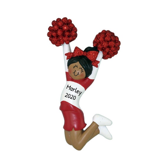 Ornement de Noël de pom-pom girl personnalisé Cheer Captain Ornament, Pom  Pom Ornament Black Girl Red Uniform Personnalisation gratuite -  Canada